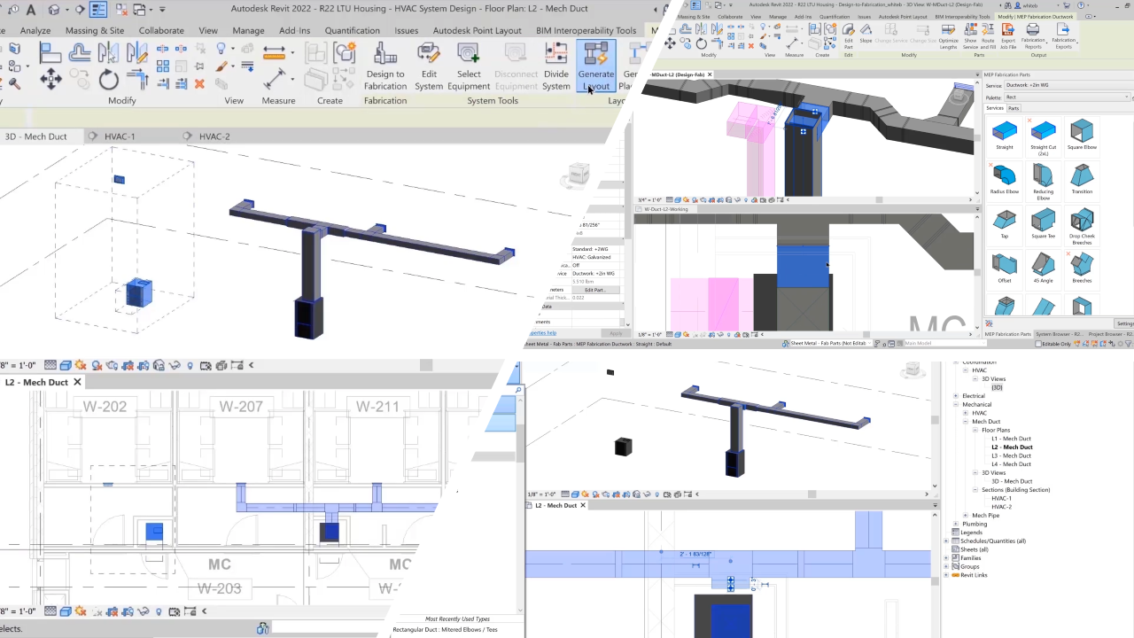 Revit HVAC: Tối Ưu Hóa Thiết Kế Hệ Thống HVAC từ Đầu đến Cuối