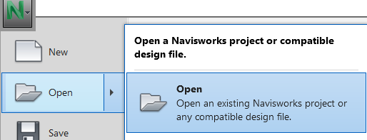 Create a federated BIM model by collecting native models in a ...