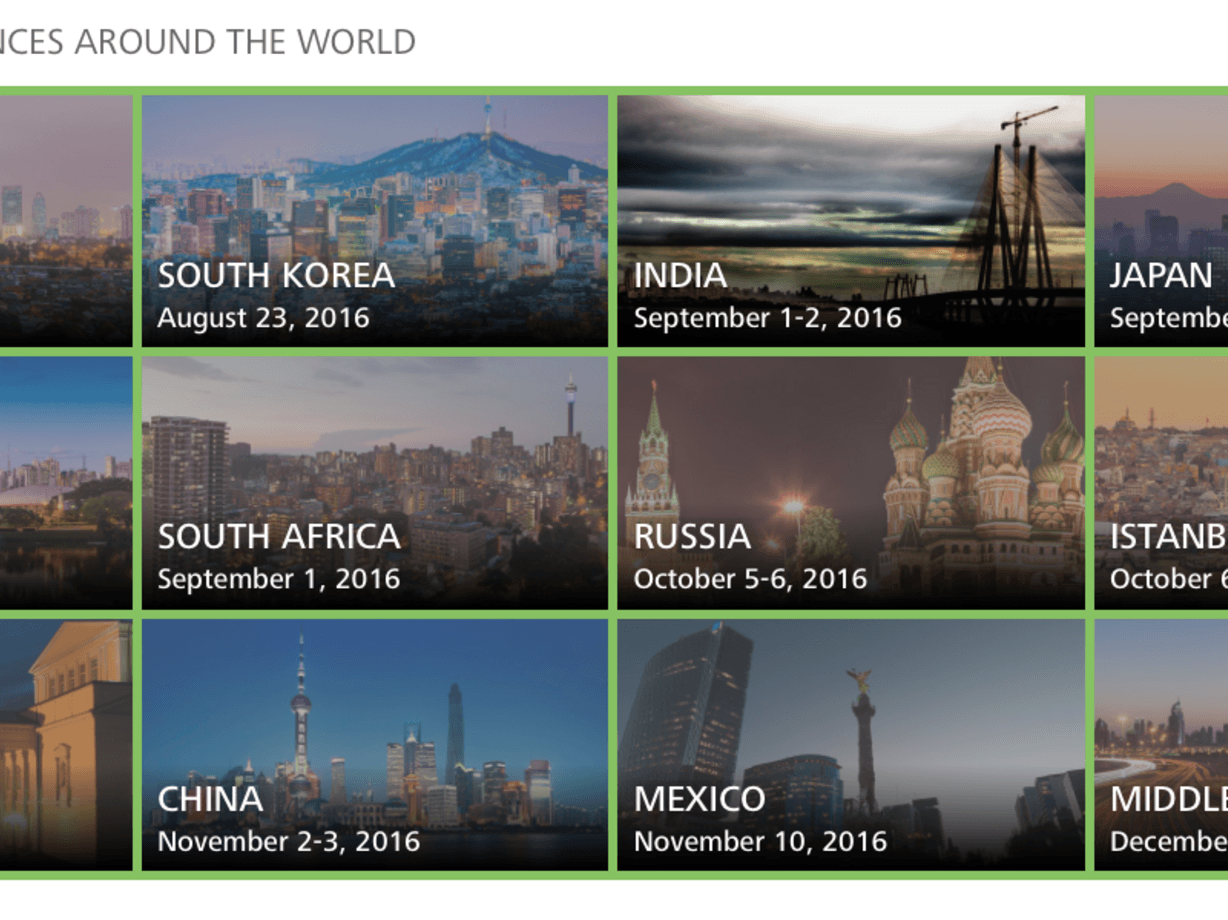 Lining up 2016 AU International events