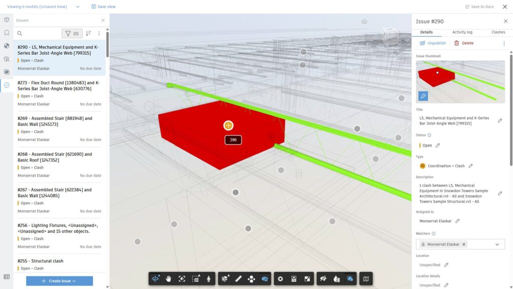 Screenshot of issue example