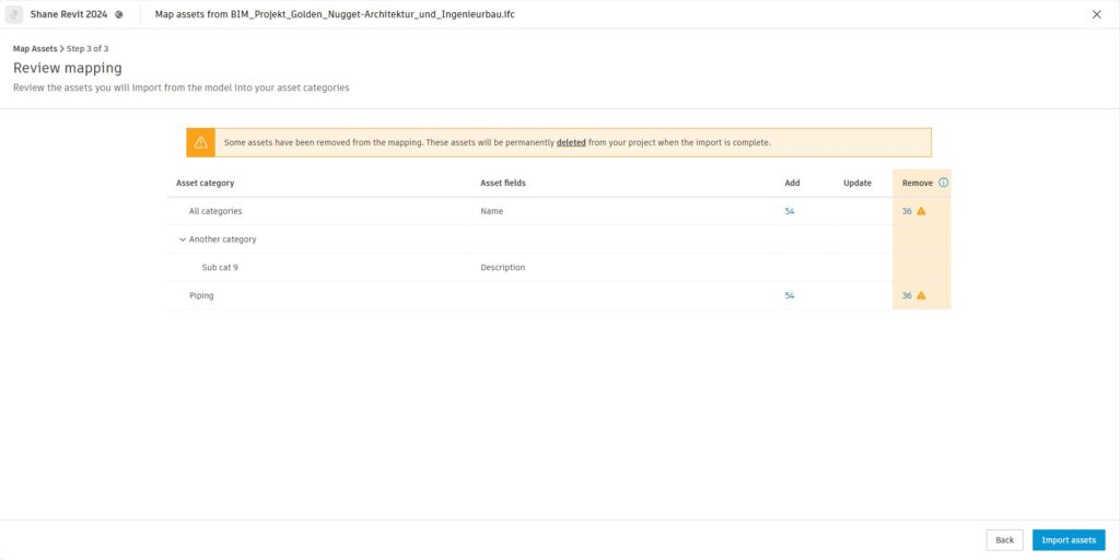 Screenshot of user interface improvements