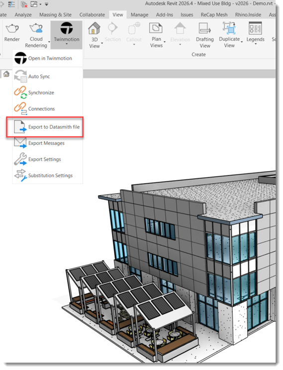 Datasmith screenshot