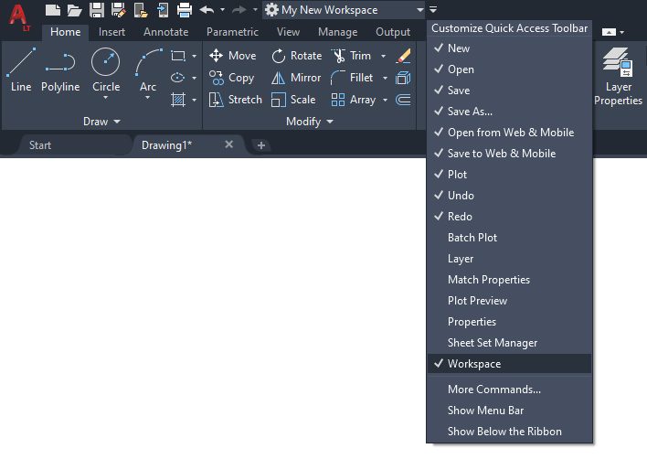 Tips to Customize the Ribbon in AutoCAD LT, AutoCAD Blog