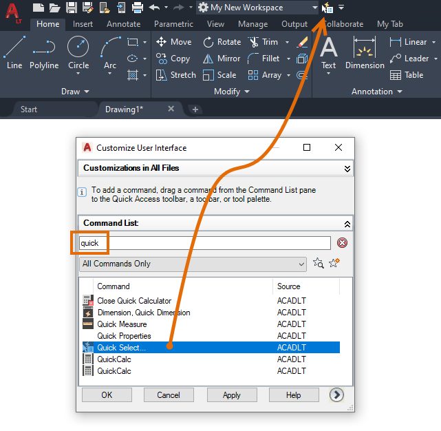 Tips to Customize the Ribbon in AutoCAD LT, AutoCAD Blog