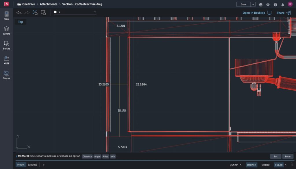 Measure and Dimensions AutoCAD Web