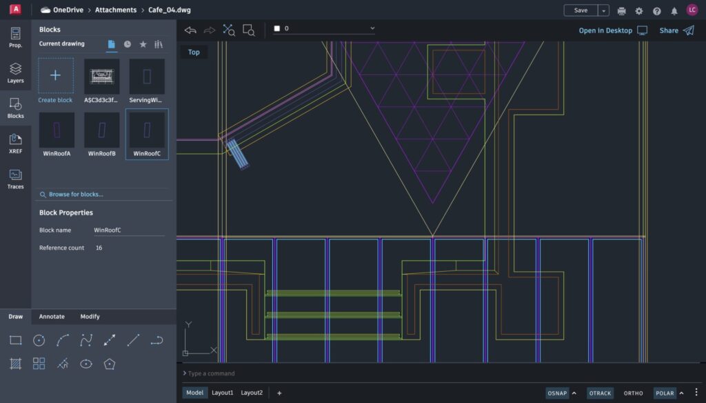 AutoCAD Web blocks