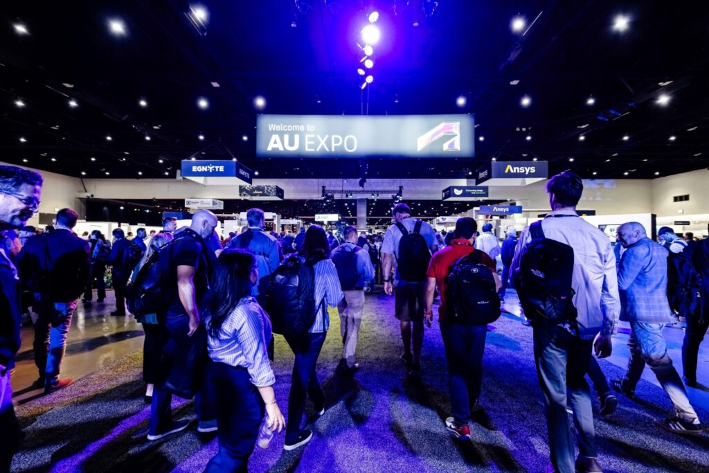 Attendees at AU Expo