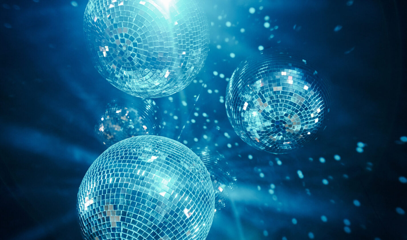 Shining disco balls