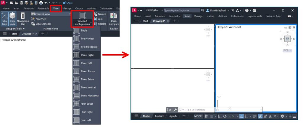 Model Space Viewports screenshot
