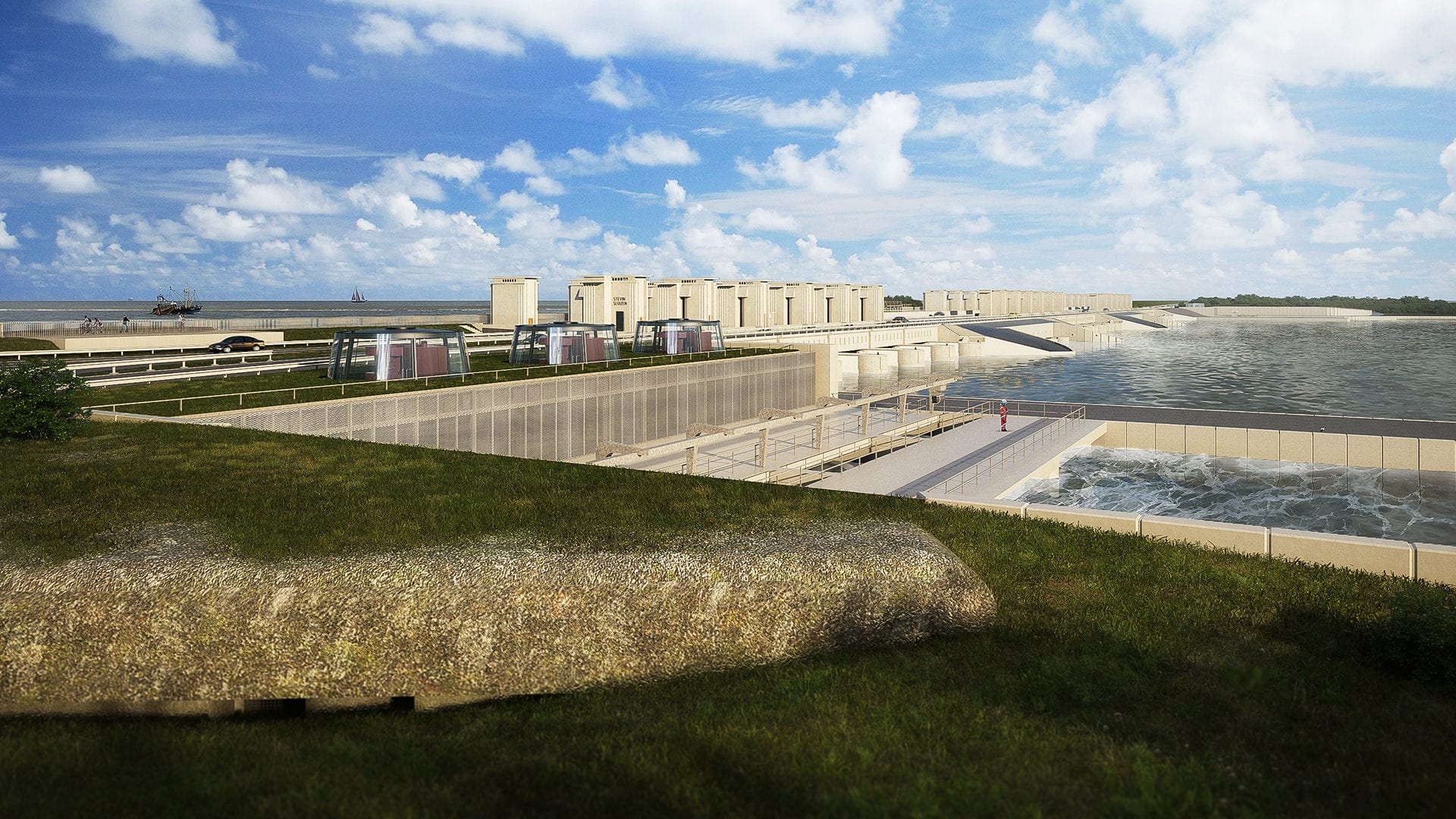 Afsluitdijk - netherlands dike