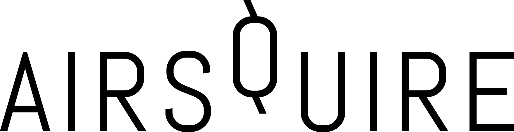Airsquire Logo Full Black