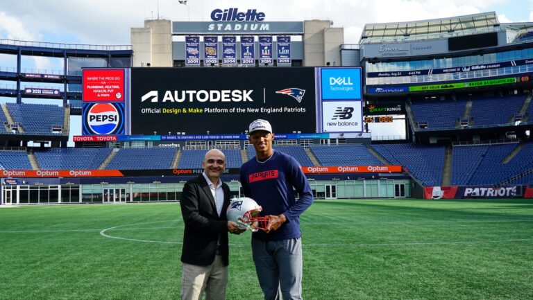 Autodesk design and make for New England Patriots