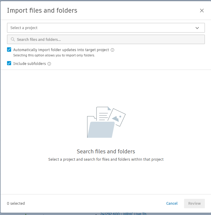 import files folders autodesk forma sheets