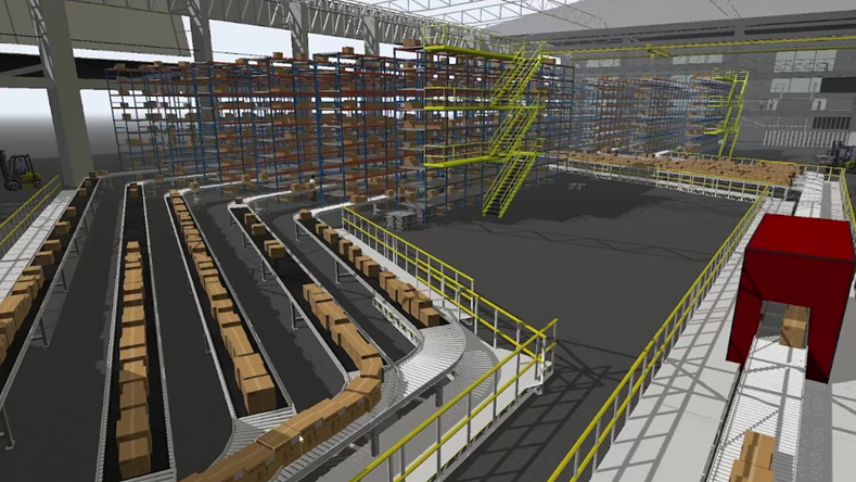 Autodesk Flex for factory simulation.