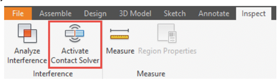 Contact Solver feature in Inventor.