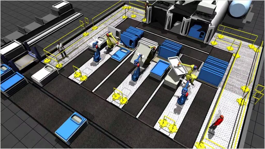 Digital simulation using Autodesk Flexsim