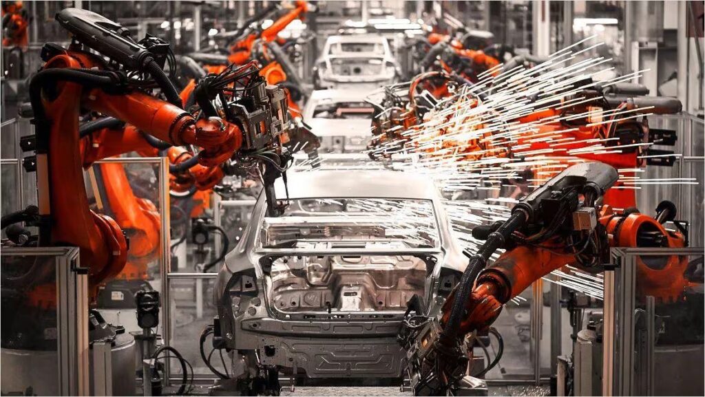 Automotive assembly lines can benefit from JIT.