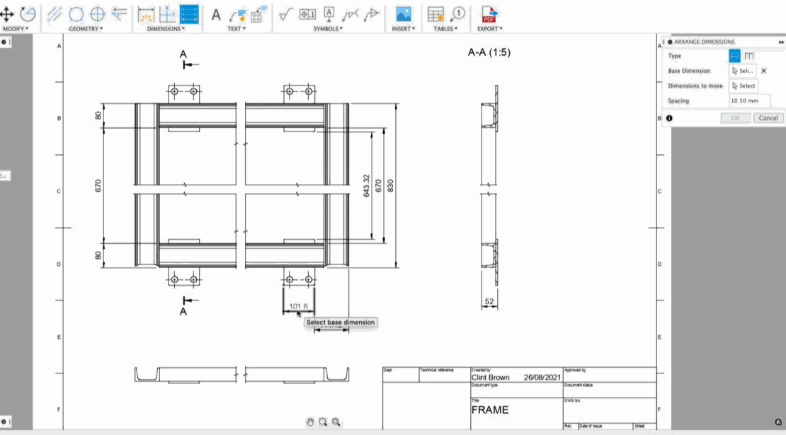 aligneddimensions Fusion 360 Blog