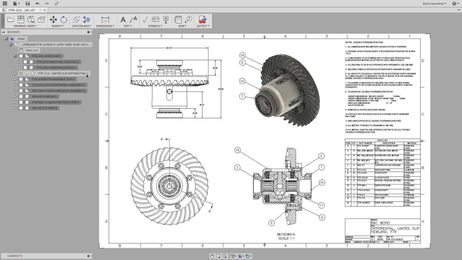 Simple Fusion 360 Drawing From Sketch 