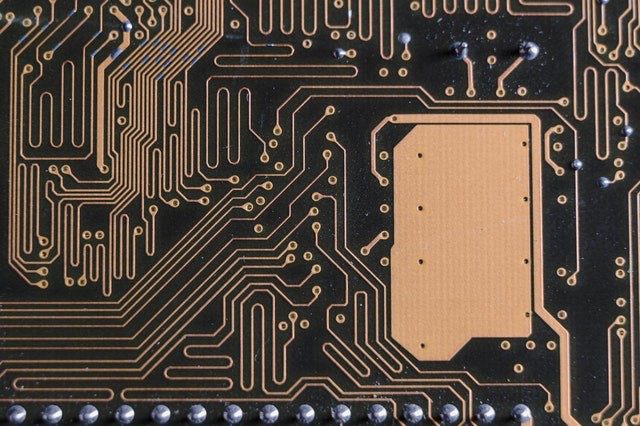 zoomed-in-printed-circuit-board