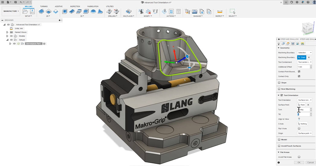 Advanced Tool Orientation Controls In Fusion 360 Fusion 360 Blog
