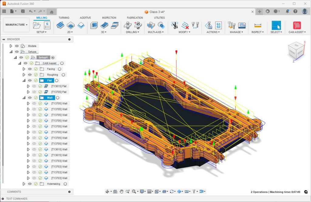 Automated toolpaths Autodesk Fusion 