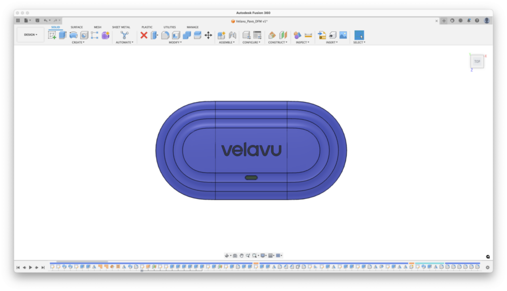 Velavu Autodesk Fusion model