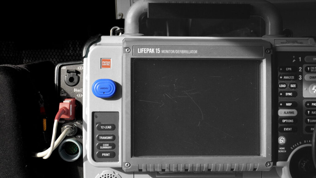 Velavu asset tracking device on a camera