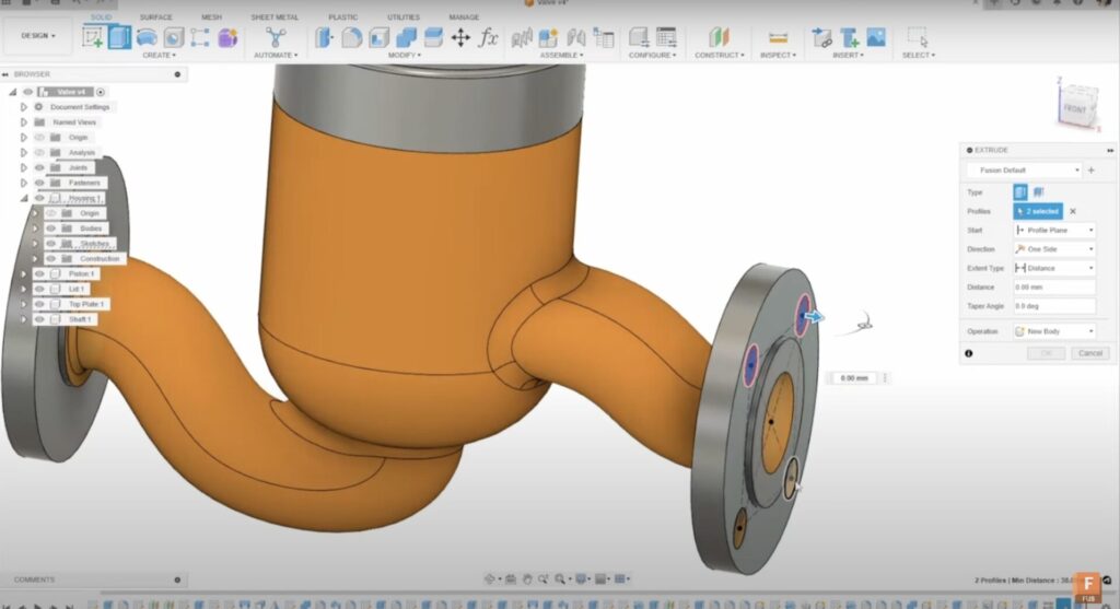 Every Way To Cut Models With The Extrude Tool In Autodesk Fusion 