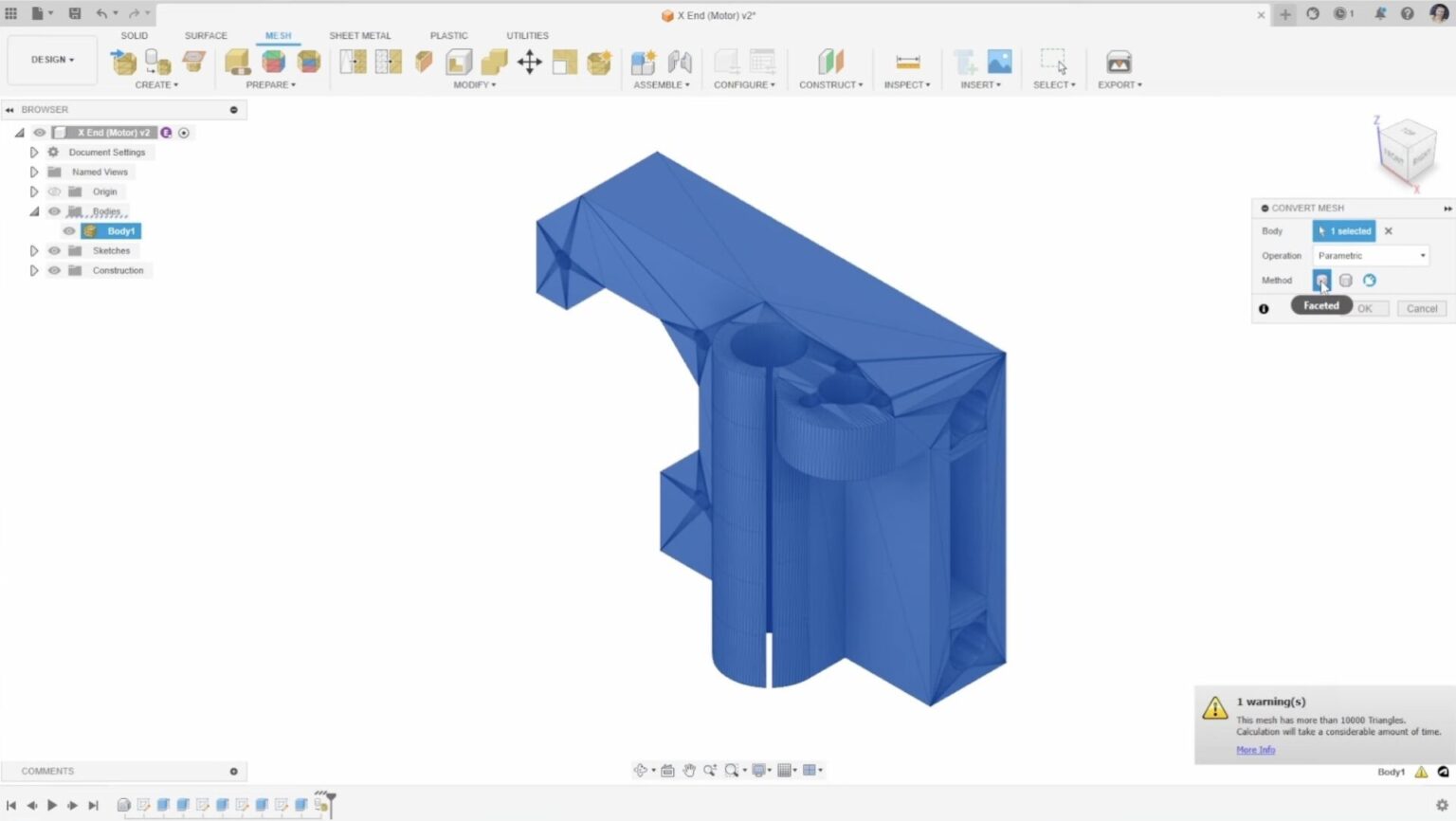 Converting a Mesh into a Solid Body in Autodesk Fusion - Fusion Blog