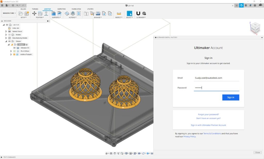 Ultimaker Digital Factory for Autodesk Fusion