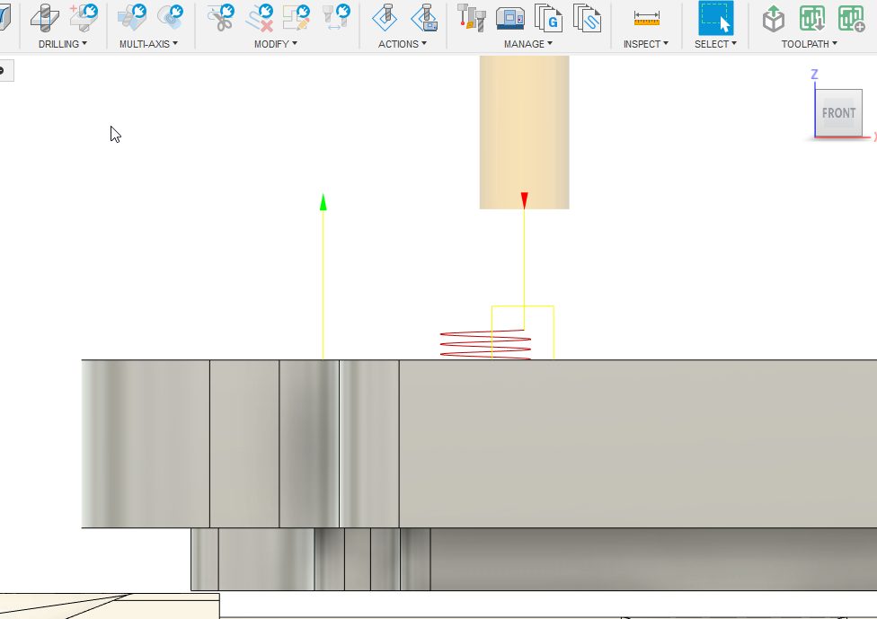 Adaptive clearance ramp setting in Fusion.