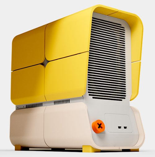 MKO1 desktop 3D printed PC case by Makeyo.