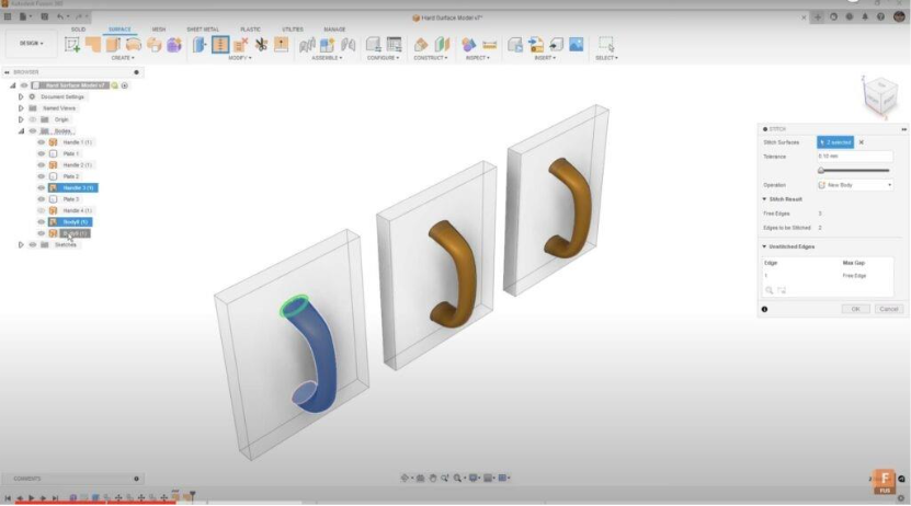 Modèles de surface Corps solides d