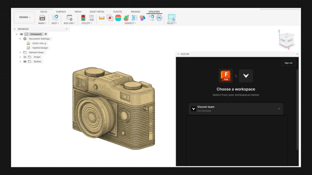 Autodesk Fusion and Vizcom integration