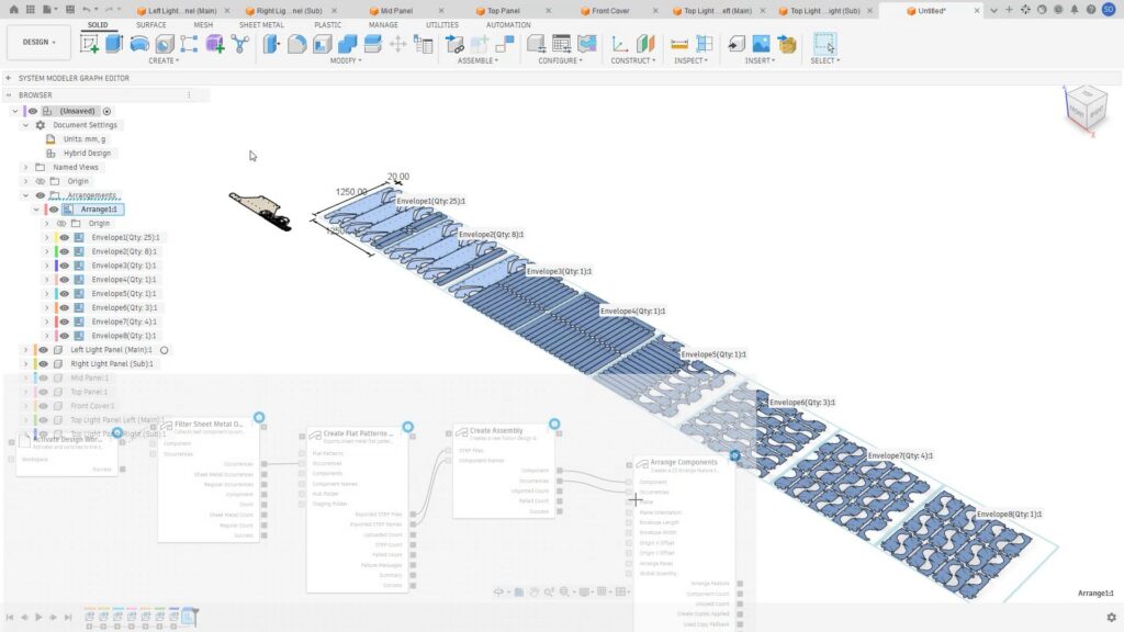 Systems modeler in Autodesk Fusion.